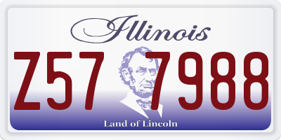 IL license plate Z577988
