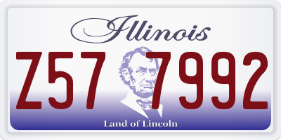 IL license plate Z577992