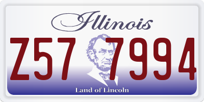 IL license plate Z577994
