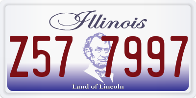 IL license plate Z577997