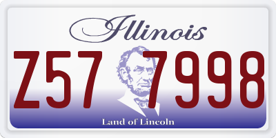 IL license plate Z577998