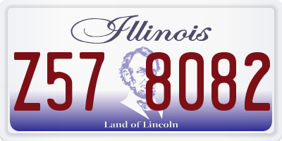 IL license plate Z578082