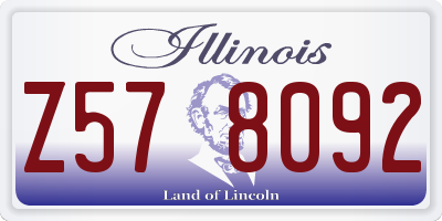 IL license plate Z578092