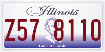 IL license plate Z578110