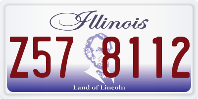 IL license plate Z578112
