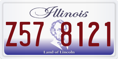 IL license plate Z578121