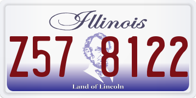 IL license plate Z578122