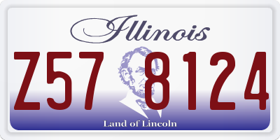 IL license plate Z578124