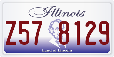 IL license plate Z578129