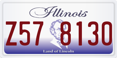 IL license plate Z578130