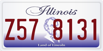 IL license plate Z578131