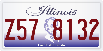 IL license plate Z578132