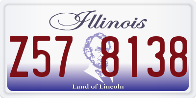 IL license plate Z578138