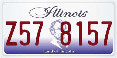 IL license plate Z578157