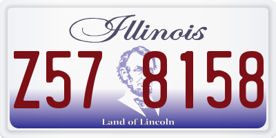 IL license plate Z578158