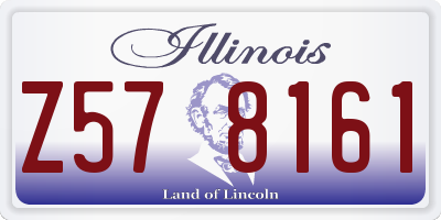 IL license plate Z578161