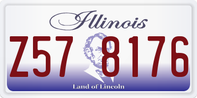 IL license plate Z578176