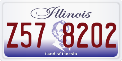 IL license plate Z578202