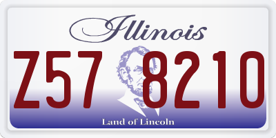 IL license plate Z578210