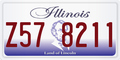 IL license plate Z578211