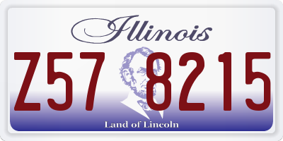 IL license plate Z578215
