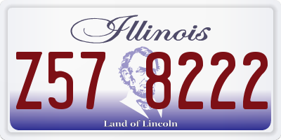 IL license plate Z578222