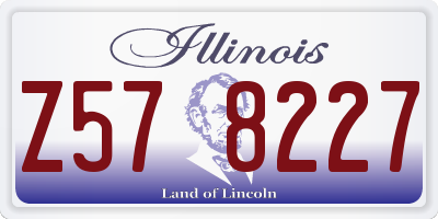 IL license plate Z578227