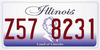 IL license plate Z578231