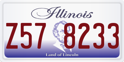 IL license plate Z578233
