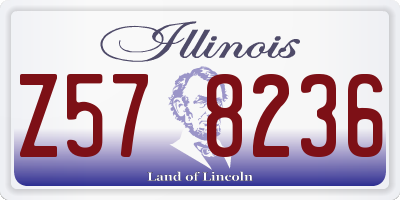 IL license plate Z578236