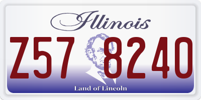 IL license plate Z578240