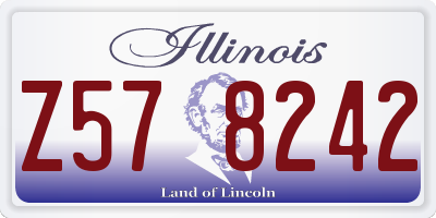 IL license plate Z578242