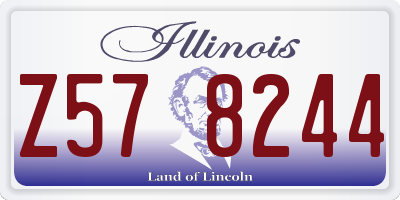 IL license plate Z578244