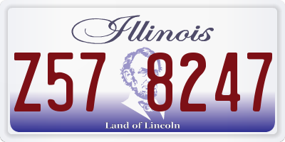 IL license plate Z578247