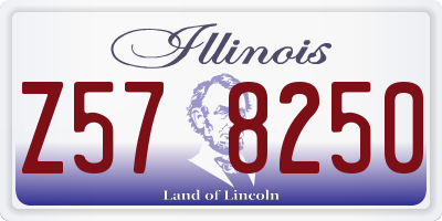 IL license plate Z578250