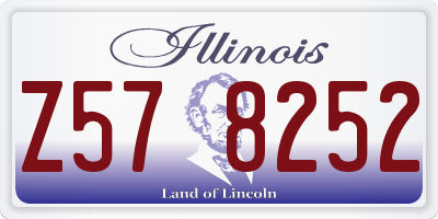 IL license plate Z578252