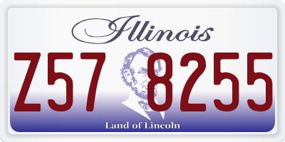 IL license plate Z578255