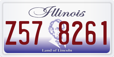 IL license plate Z578261