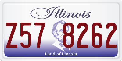 IL license plate Z578262