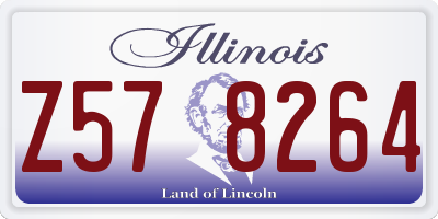IL license plate Z578264