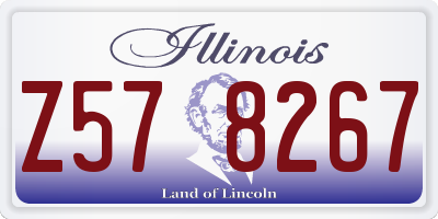 IL license plate Z578267