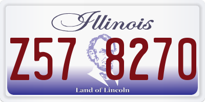 IL license plate Z578270
