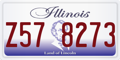 IL license plate Z578273