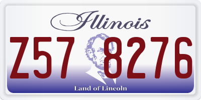 IL license plate Z578276