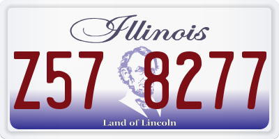 IL license plate Z578277