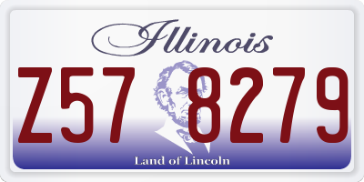 IL license plate Z578279