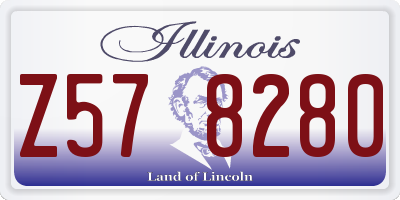IL license plate Z578280