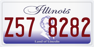 IL license plate Z578282