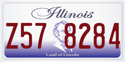 IL license plate Z578284