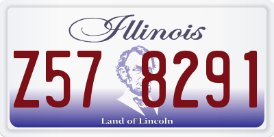 IL license plate Z578291